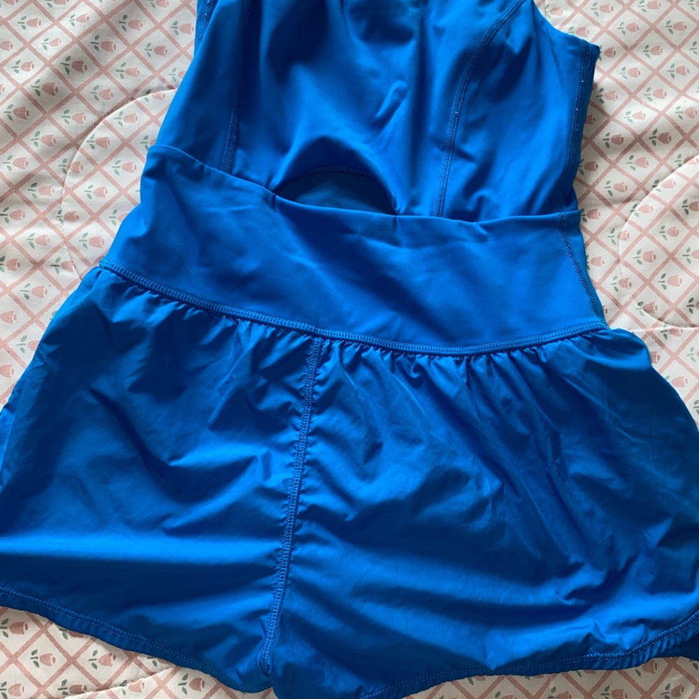 Free People Blue Sleeveless Romper Jumpsuit Runsie